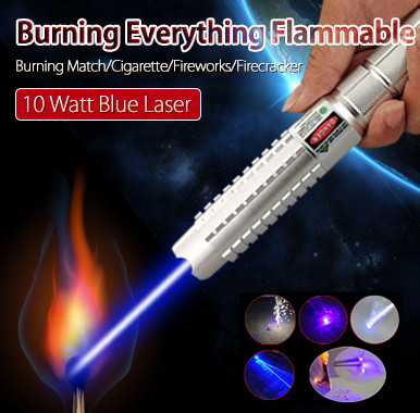 burning laser pointer