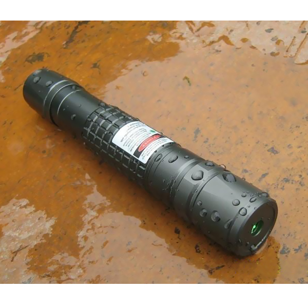 100mW waterproof green laser flashlight with 18650 battery