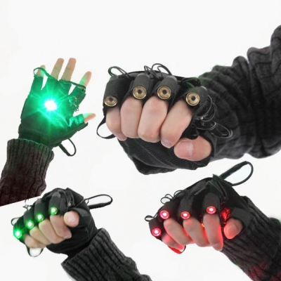 green laser left-handed glove