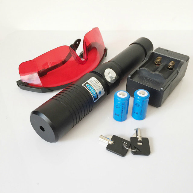 30000mW Blue Laser Pointer Keychain Flashlight