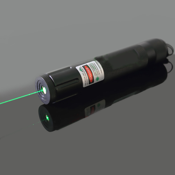 200mw adjustable green laser pointer flashlight can burn match