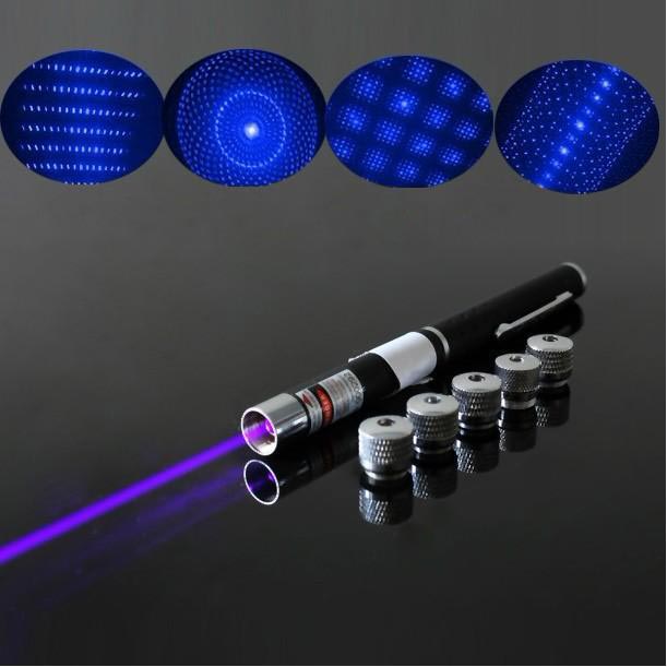 30mw blue violet star laser pointer pen