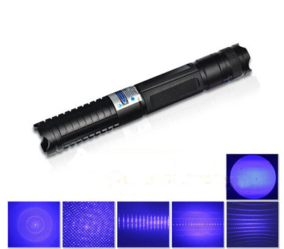 10000mw blue burning laser pointer adjustable flashlight burning match