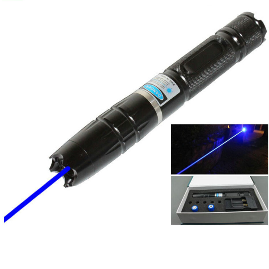 Strong 10 Watt Blue Laser Pointer that Burns Cigarette
