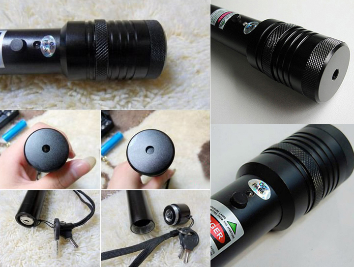 Green Laser 500mW Key Lock Flashlight