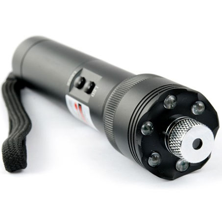 green 200mw laser pointer flashlight 6 LED
